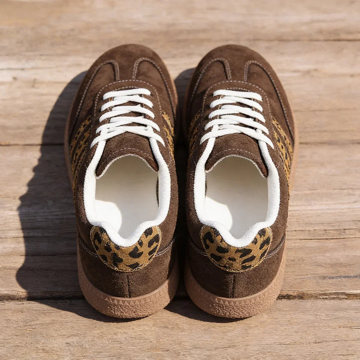 Samba Retro Brown Leopard Sneakers