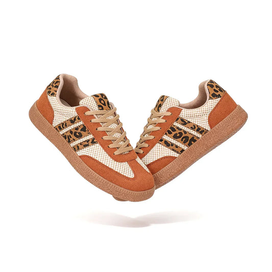 Samba Retro Brown/Beige Leopard Sneakers