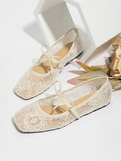 Elowen Lace Mary Jane Ballerinas