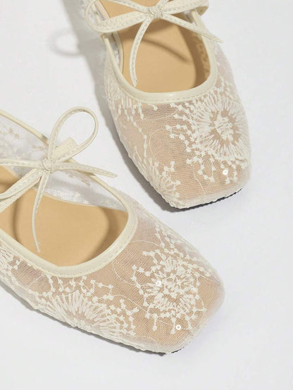 Elowen Lace Mary Jane Ballerinas