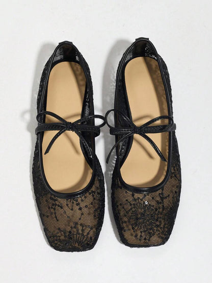 Elowen Lace Mary Jane Ballerinas