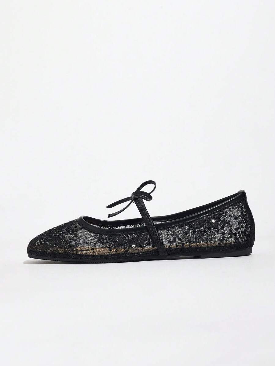 Elowen Lace Mary Jane Ballerinas
