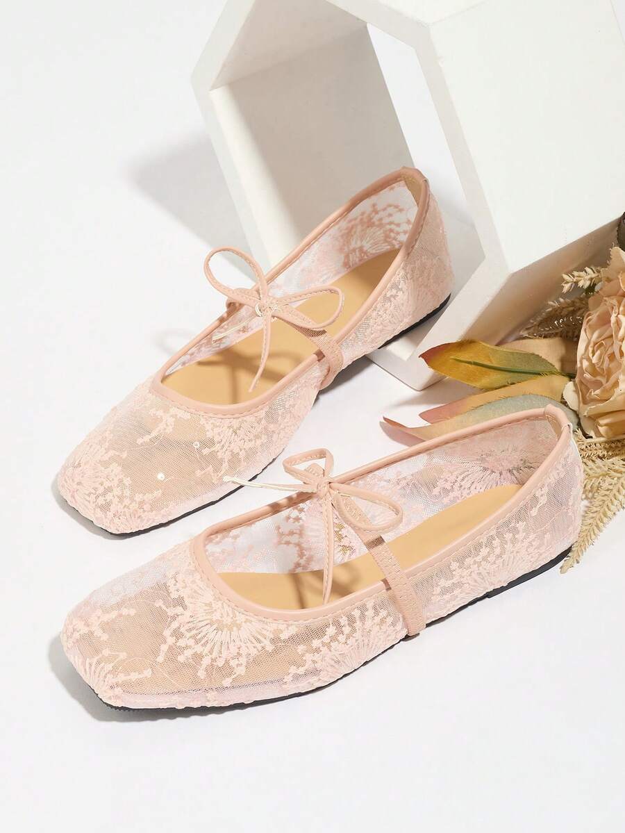 Elowen Lace Mary Jane Ballerinas
