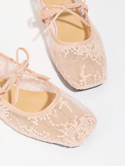 Elowen Lace Mary Jane Ballerinas