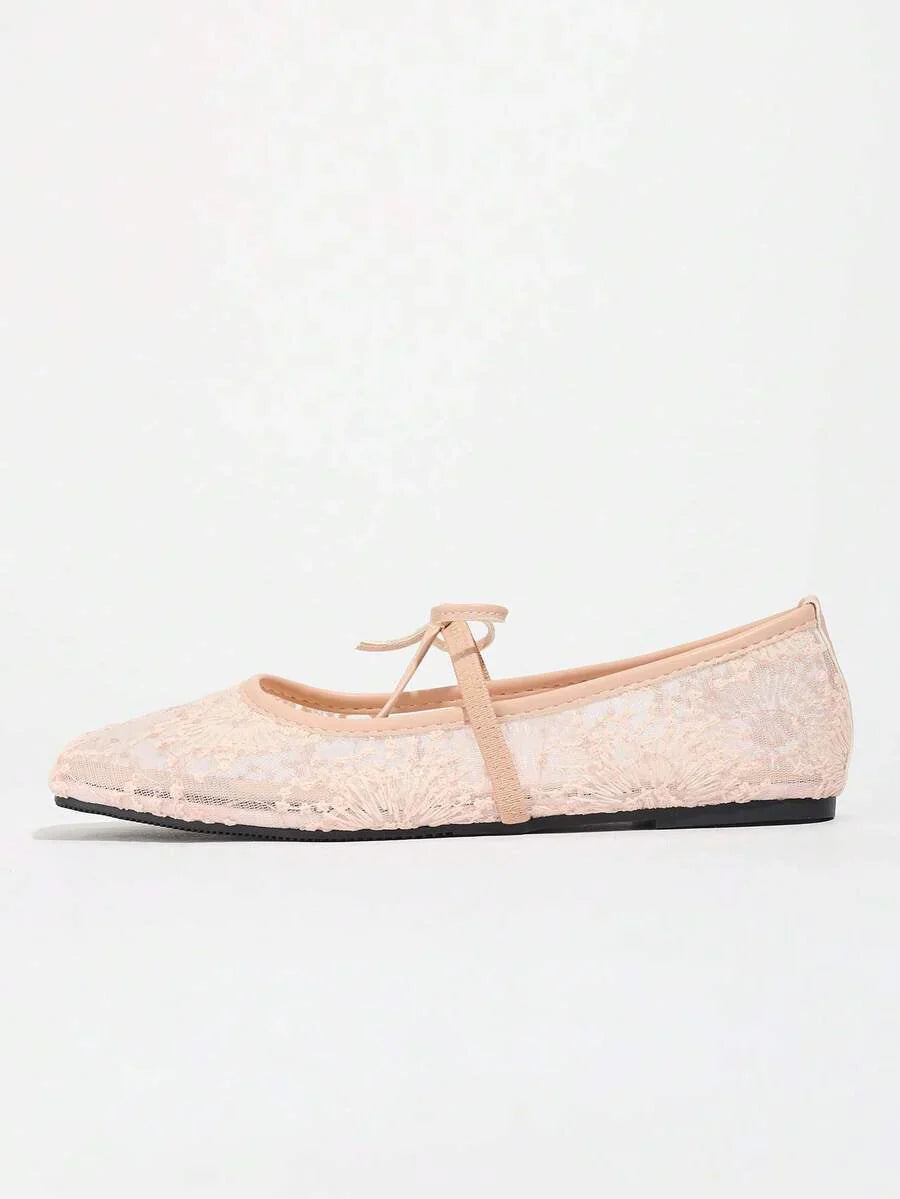 Elowen Lace Mary Jane Ballerinas