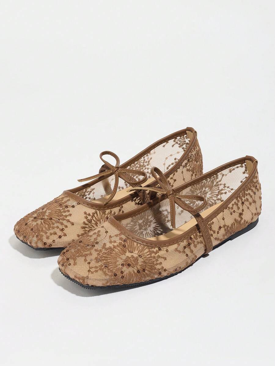 Elowen Lace Mary Jane Ballerinas