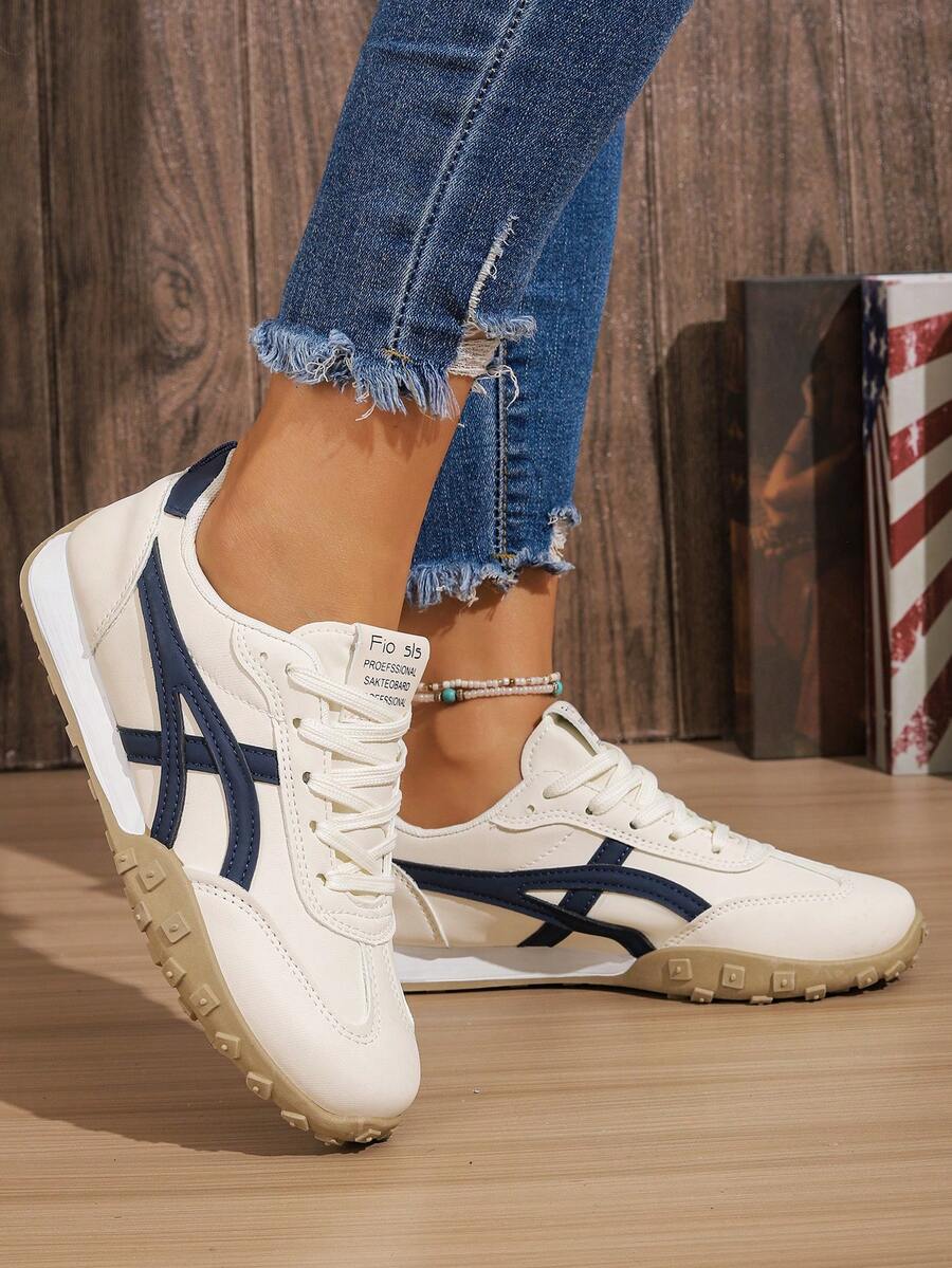 Riverton Court Retro Stripe Gum Sneakers