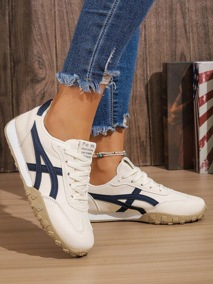 Riverton Court Retro Stripe Gum Sneakers