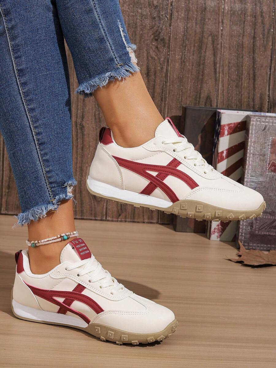 Riverton Court Retro Stripe Gum Sneakers