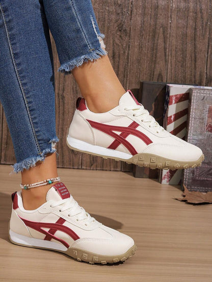 Riverton Court Retro Stripe Gum Sneakers