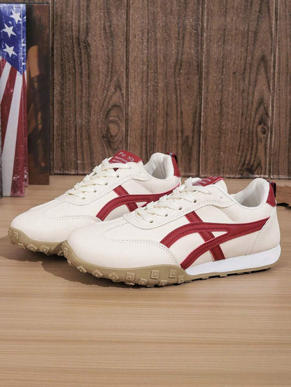 Riverton Court Retro Stripe Gum Sneakers