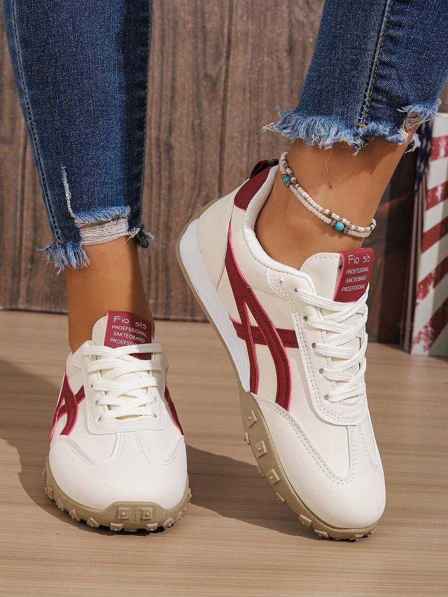 Riverton Court Retro Stripe Gum Sneakers