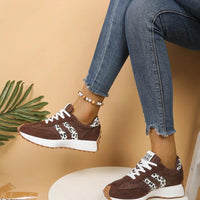 CloudLane Stripe Casual | Leopard Brown/Off-White