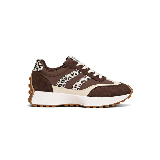 CloudLane Stripe Casual | Leopard Brown