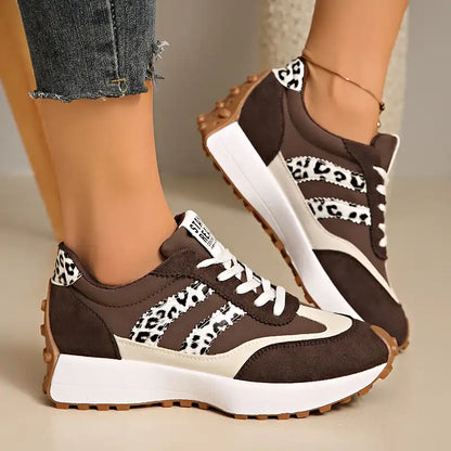 CloudLane Stripe Casual | Leopard Brown