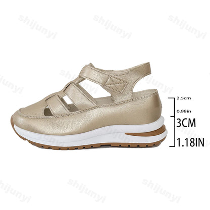 Solenne Casual-Plateau-Sandalen