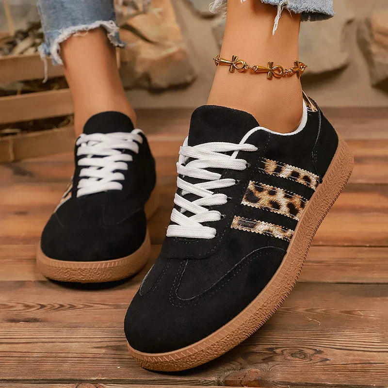 Samba Retro Black Leopard Turnschuhe