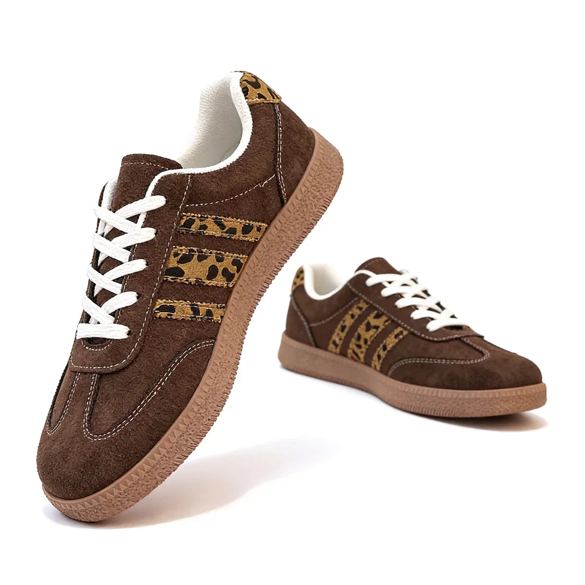 Samba Retro Brown Leopard Sneakers