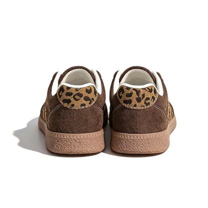Samba Retro Brown Leopard Sneakers