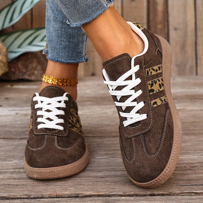 Samba Retro Brown Leopard Sneakers