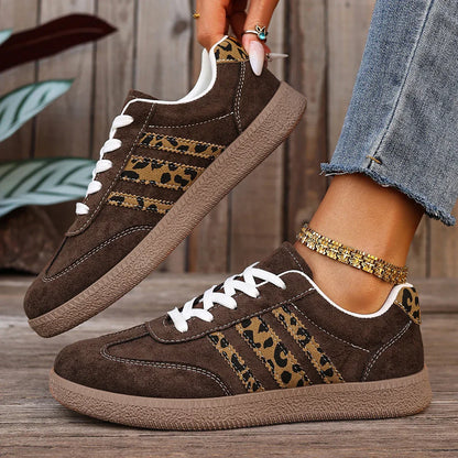 Samba Retro Brown Leopard Sneakers