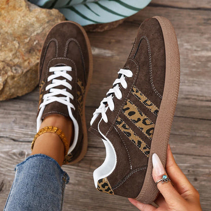 Samba Retro Brown Leopard Sneakers