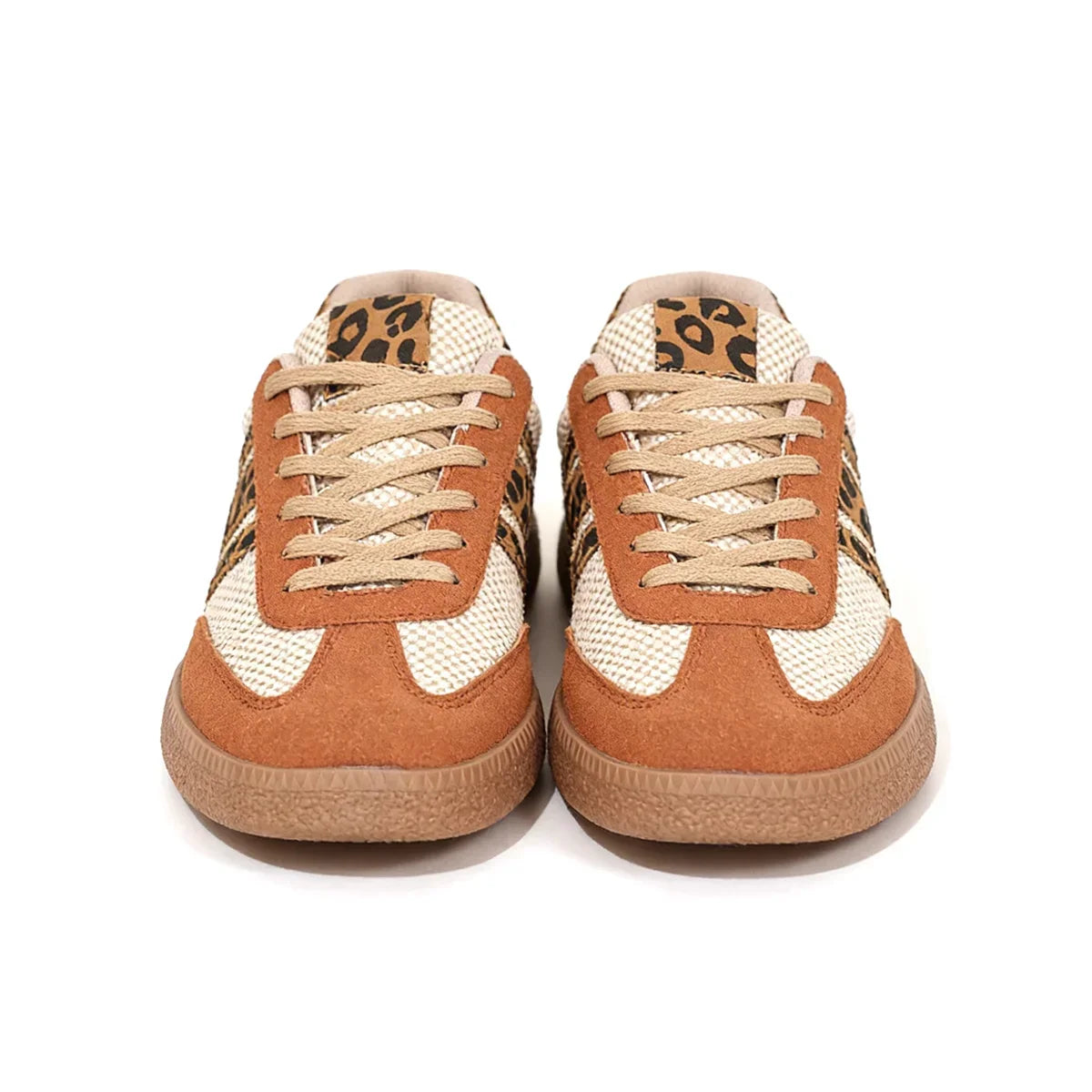 Samba Retro Braun/Beige Leopard-Sneaker