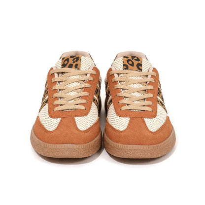 Samba Retro Braun/Beige Leopard-Sneaker