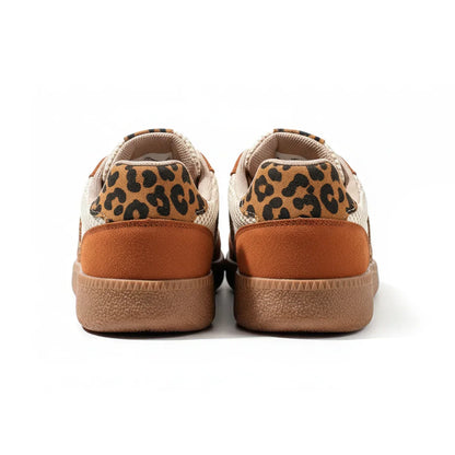 Samba Retro Braun/Beige Leopard-Sneaker
